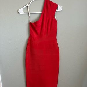 HERVE LEGER red dress ( US S)!